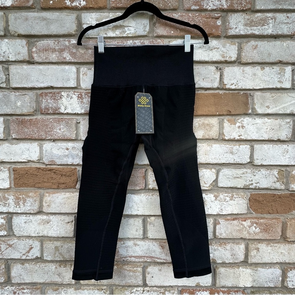 Stella Elyse Black Stretch Yoga Athletic Pants